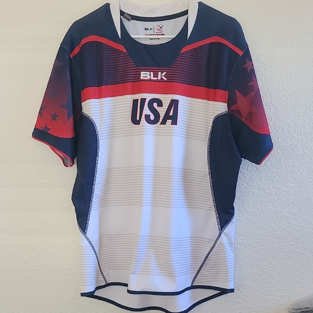 USA Men's Rugby Jersey - Red, White, and Blue
